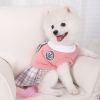 Sweet Bowknot Dog Sweater Dress; Winter Warm Pet Clothes; Costume For Small Medium Large Dog