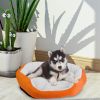 Pet Dog Bed Soft Warm Fleece Puppy Cat Bed Dog Cozy Nest Sofa Bed Cushion For S/M Dog
