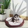 Pet Dog Bed Soft Warm Fleece Puppy Cat Bed Dog Cozy Nest Sofa Bed Cushion For S/M Dog
