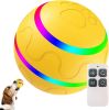 Rolling Ball for Dogs; Pet Dog Mental Stimulation Toys | Made of Natural Rubber; Active Rolling Ball for Dog and Puppies; Happy; Intelligent Intel