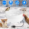 Heated Water Bowl For Dogs And Cats Ceramic Heated Pet Water Bowl Food Warmer USB Powered Thermal Pet Bowl Provide Fresh Non Freezing Drinkable Water