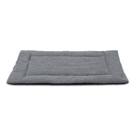 Dog Bed Mat Comfortable Fleece Pet Dog Crate Carpet Reversible Pad Joint Relief For S/M/L Dogs w/ Water Resistant Breathable Cushion Pad Sofa Car Seat (Option: PetBetCusionM)