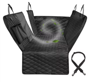 Pet Car Seat Cover Waterproof Durable Pet Hammock Car Rear Seat Cover (Option: Black-L)