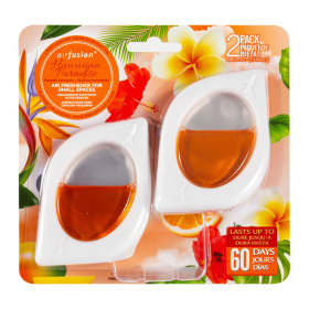 2 Pack, Air Freshener For Home, Fresh Scent, Odor Eliminator For Small Area Closets Bathroom Pets Strong Odor, 0.25fl.oz/pack, Each Up To 30 Days (Deodorizer: Hawaiian Paradise)